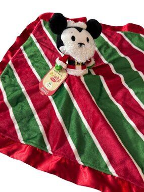 Disney Hallmark Itty Bittys Holiday Mickey Baby Lovey 14"x14"